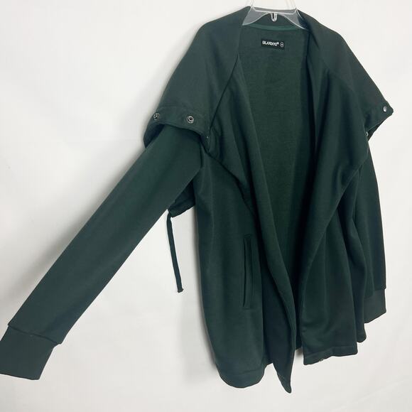 BLANKNYC Women's Green Wrap Cardigan Size M - Picture 5 of 12